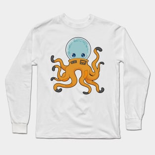 Octopus Astronaut Space Long Sleeve T-Shirt